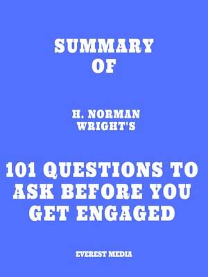 cover image of Summary of H. Norman Wright's 101 Questions to Ask Before You Get Engaged